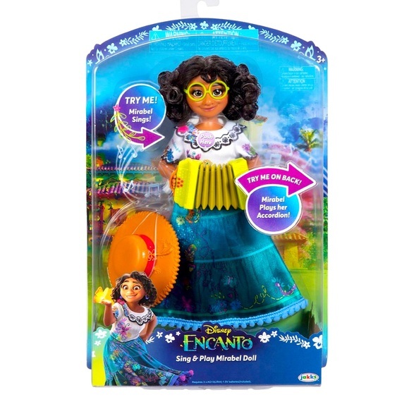 Disney Other - NEW IN BOX Disney Encanto sing and play Mirabel doll Mirabel plays her accordion